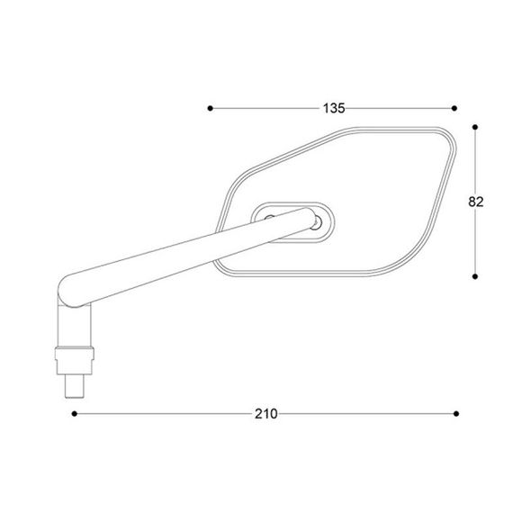 Rétroviseur Barracuda SKIN-Z B-LUX (la paire) Universel - NoirRef : BAR0110