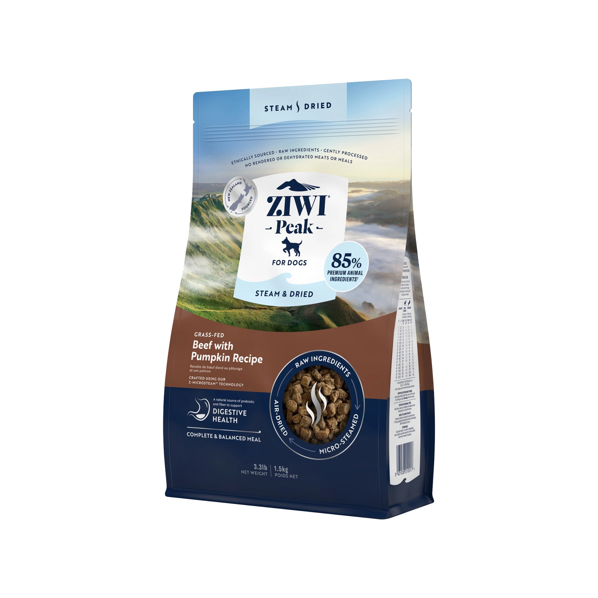 Ziwi Peak Steam & Dried Beef Dog Food - 800 g