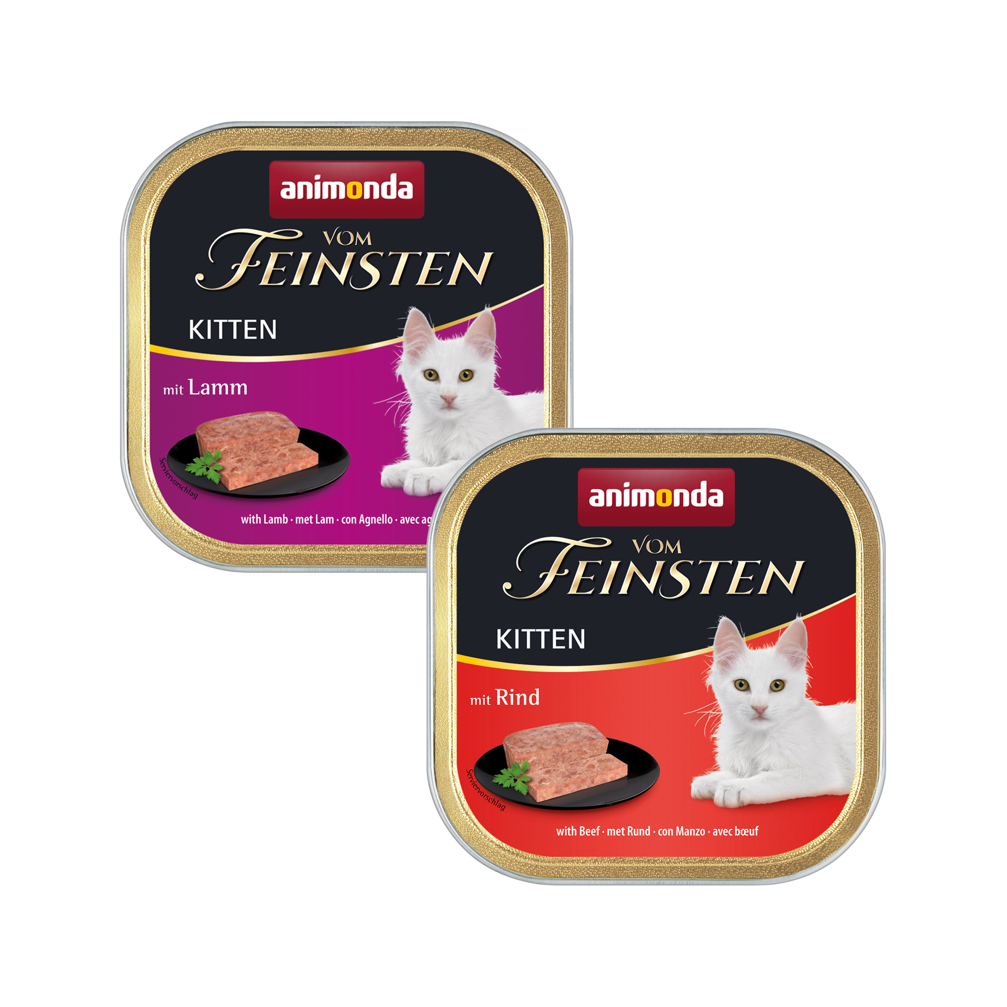Animonda Vom Feinsten - Kitten - with Beef - 32 x 100g Alutrays