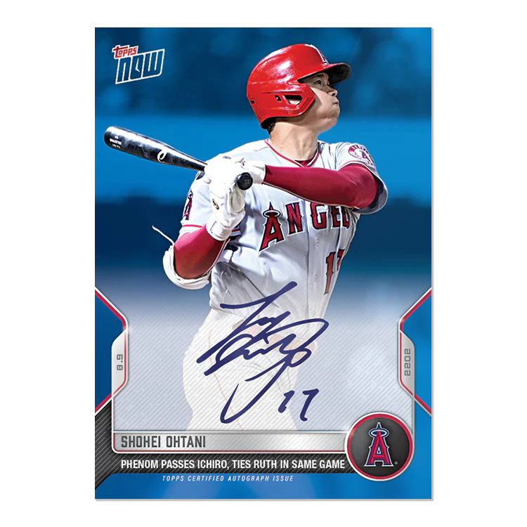 On-Card Auto # to 49 - Shohei Ohtani - 2022 MLB TOPPS NOW® Card 678B