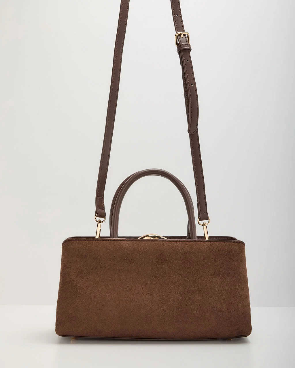 Corinne Faux Leather Top Handle Bag