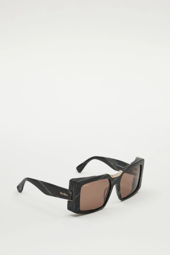 Oversized square sunglasses - BROWN