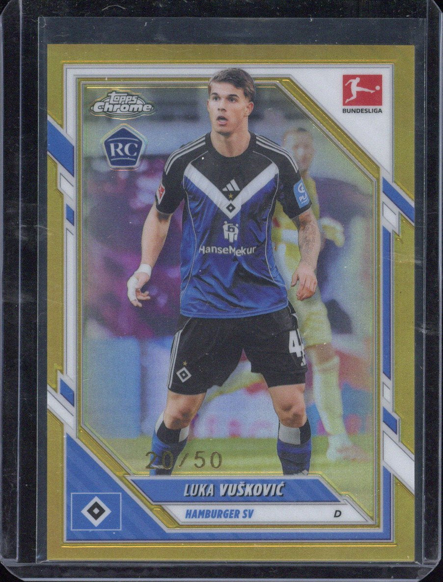 2025-26 Topps Chrome Bundesliga Luka Vuscovic RC /50