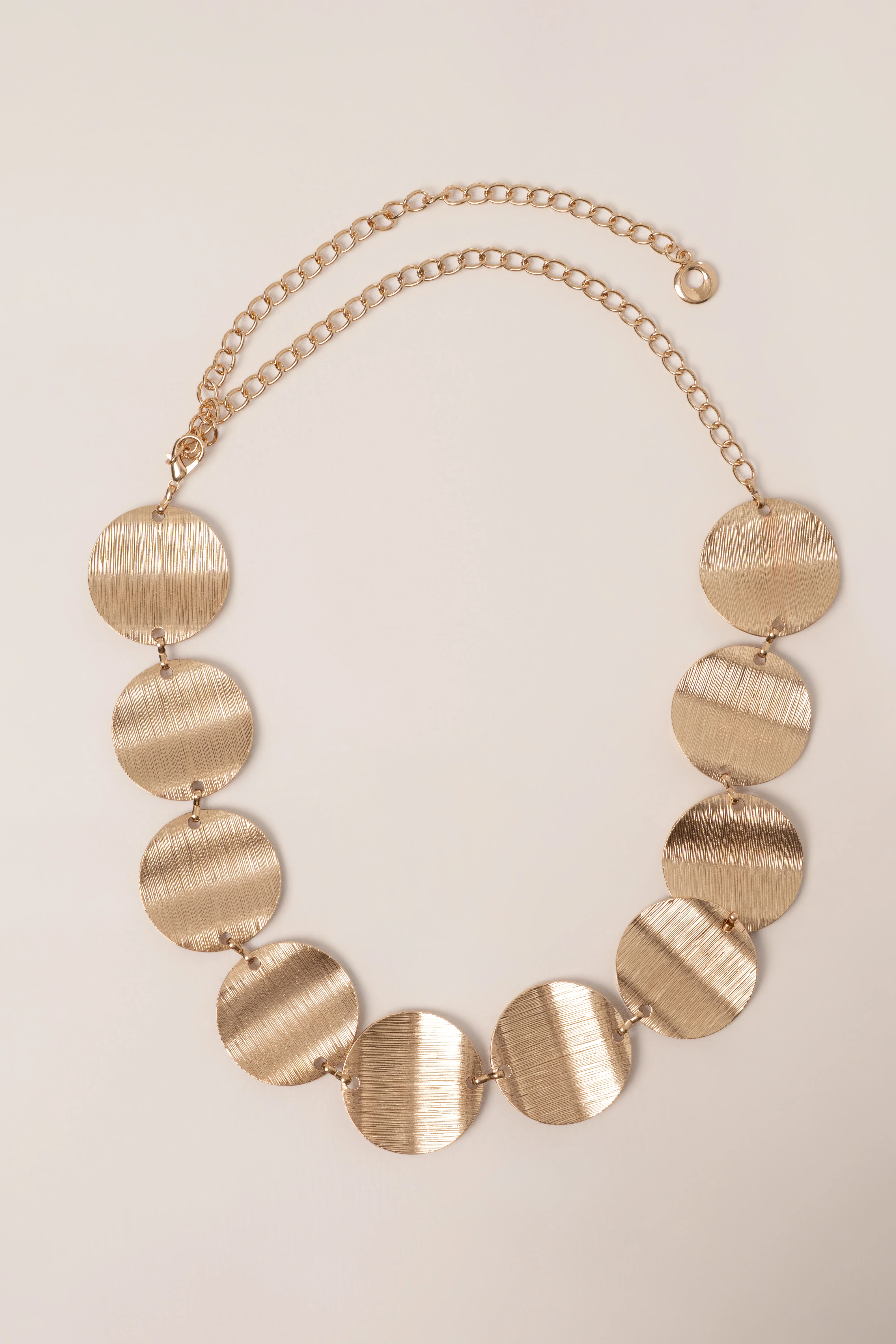 Gold Disc Chain Waist Belt