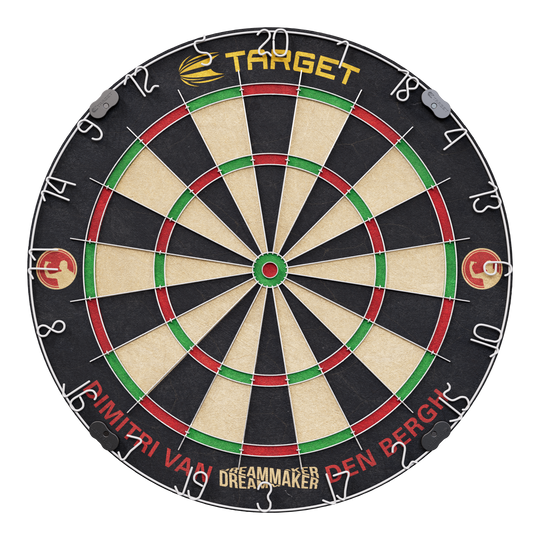 Target Dimitri Van Den Bergh steel dartboard set