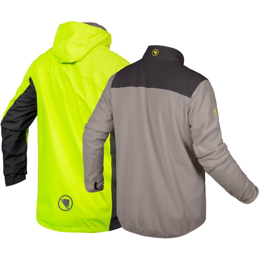 Endura Hummvee 3-in-1 Waterproof Jacket Men - hi-viz yellow