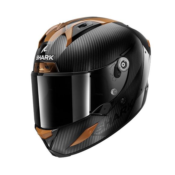 Shark AERON CARBON SKIN Full-Face Helmet - Black / BrownRef: Sh1740-Ccc