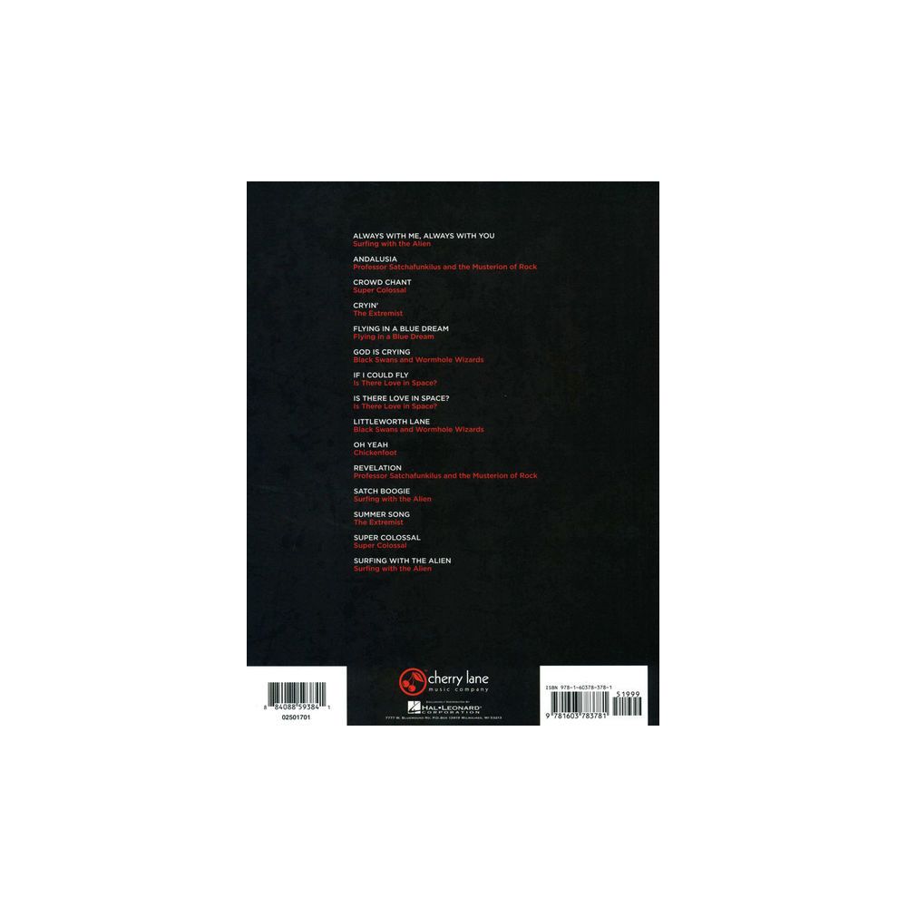 Cherry Lane Music Company Joe Satriani Collection – Thomann Ireland