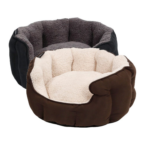 51 Degrees North Sheep Dog Basket - Beige & Brown - S