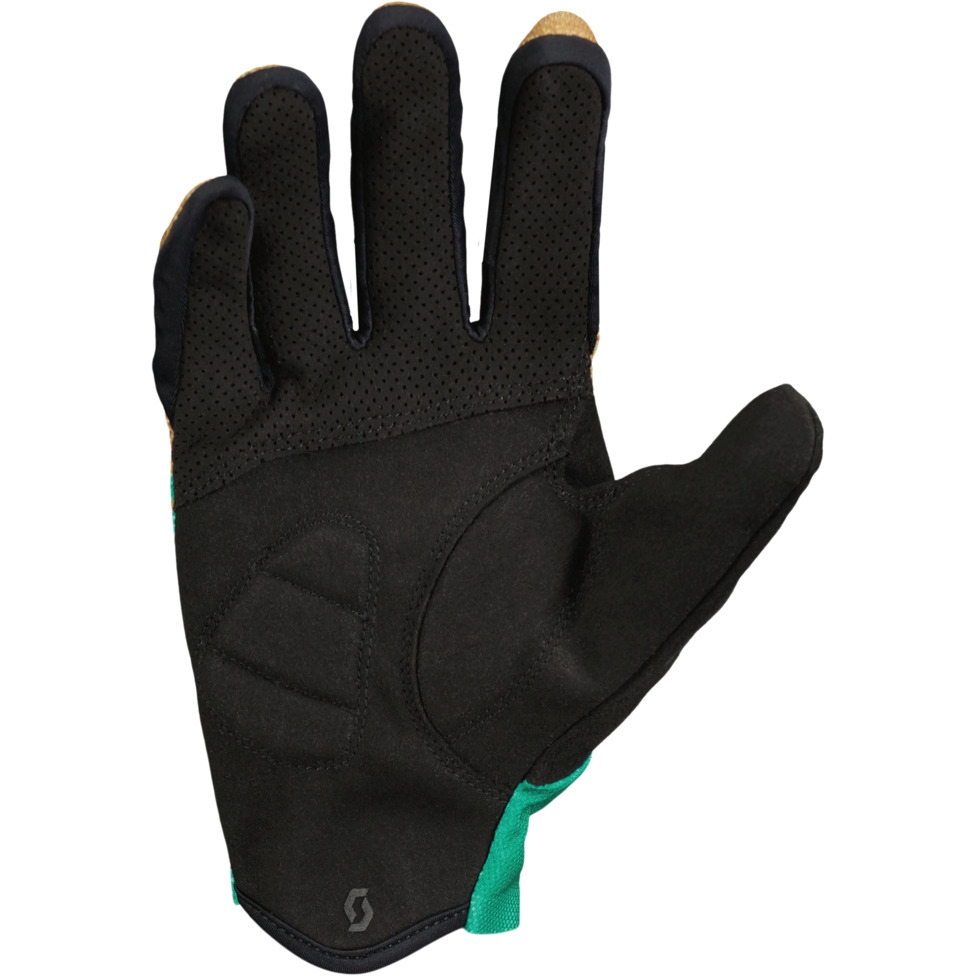 SCOTT RC Team LF Gloves - bread brown/amazon green