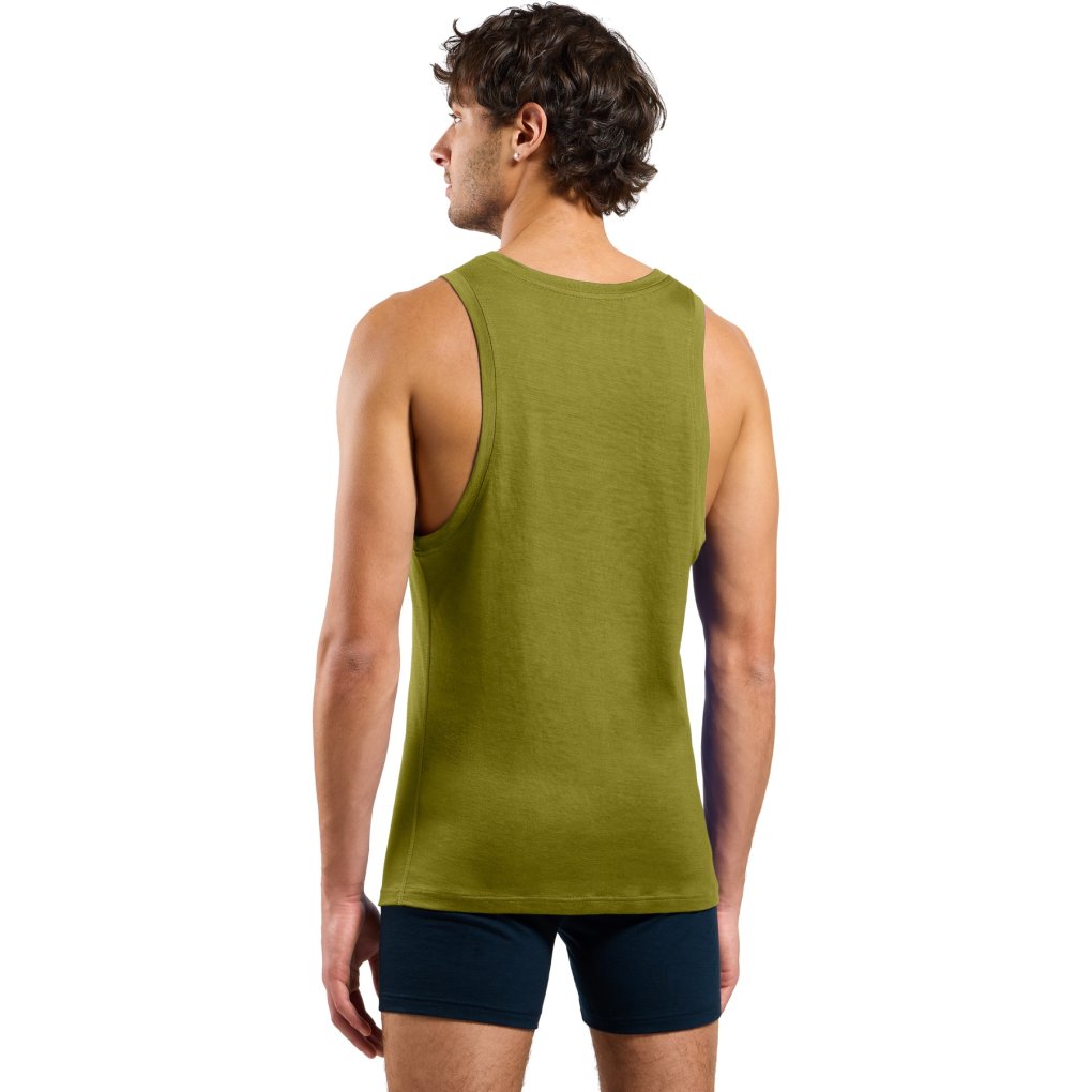 Odlo Natural Merino 160 Base Layer Singlet Men - guacamole