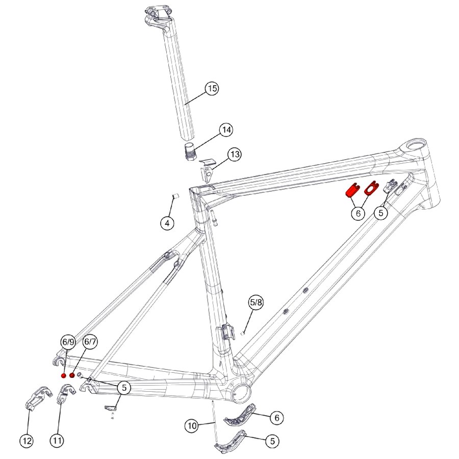 BMC Di2 / eTap Kit #8 - DTi Cover Set - 301102