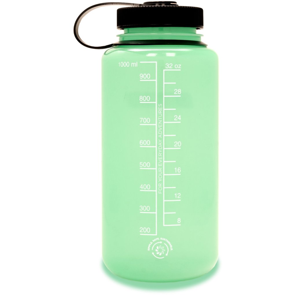 Nalgene Wide Mouth Sustain Bottle 1L - glow - green