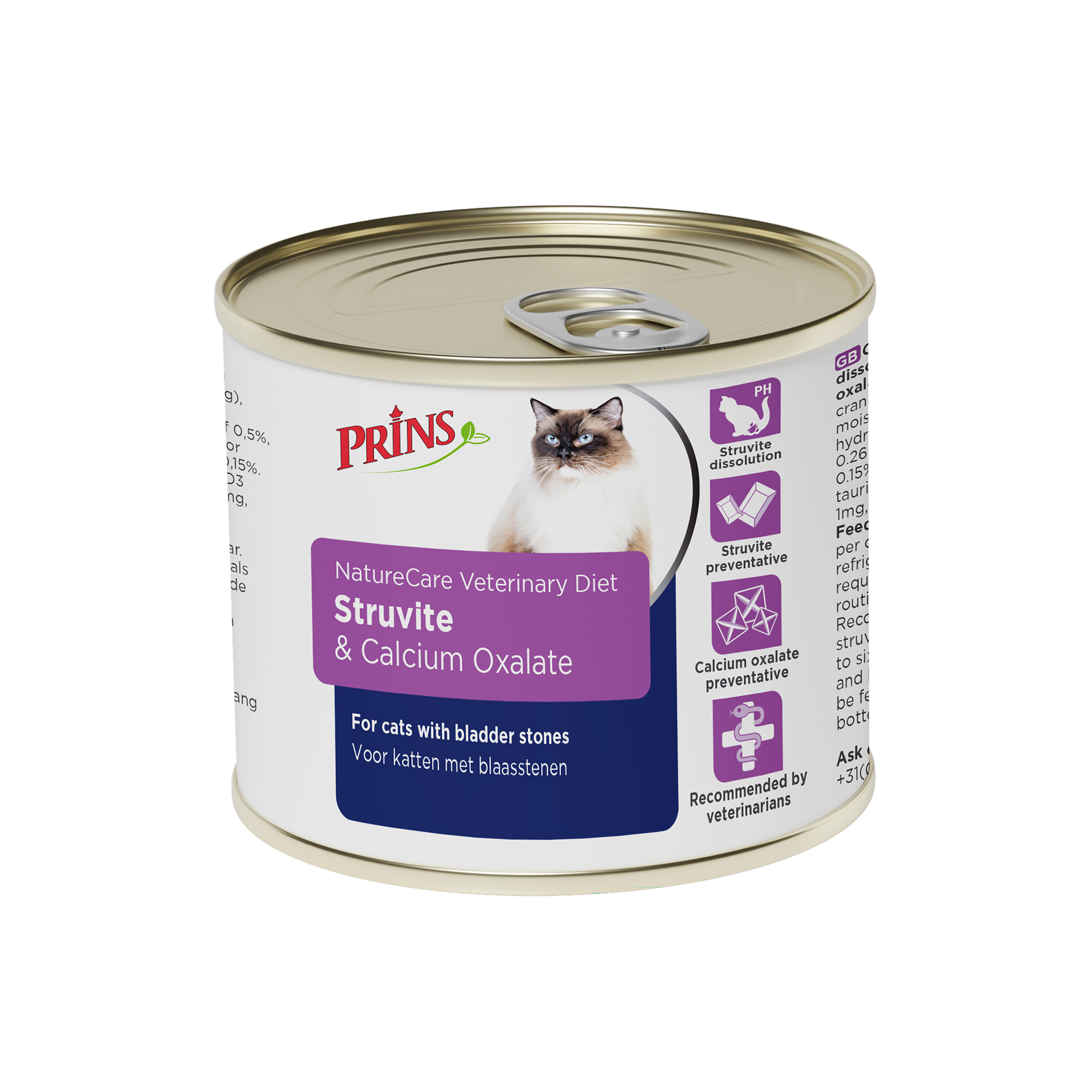 Prins NatureCare Veterinary Diet Cat Struvite & Calciumoxalate - 6 x 200 g