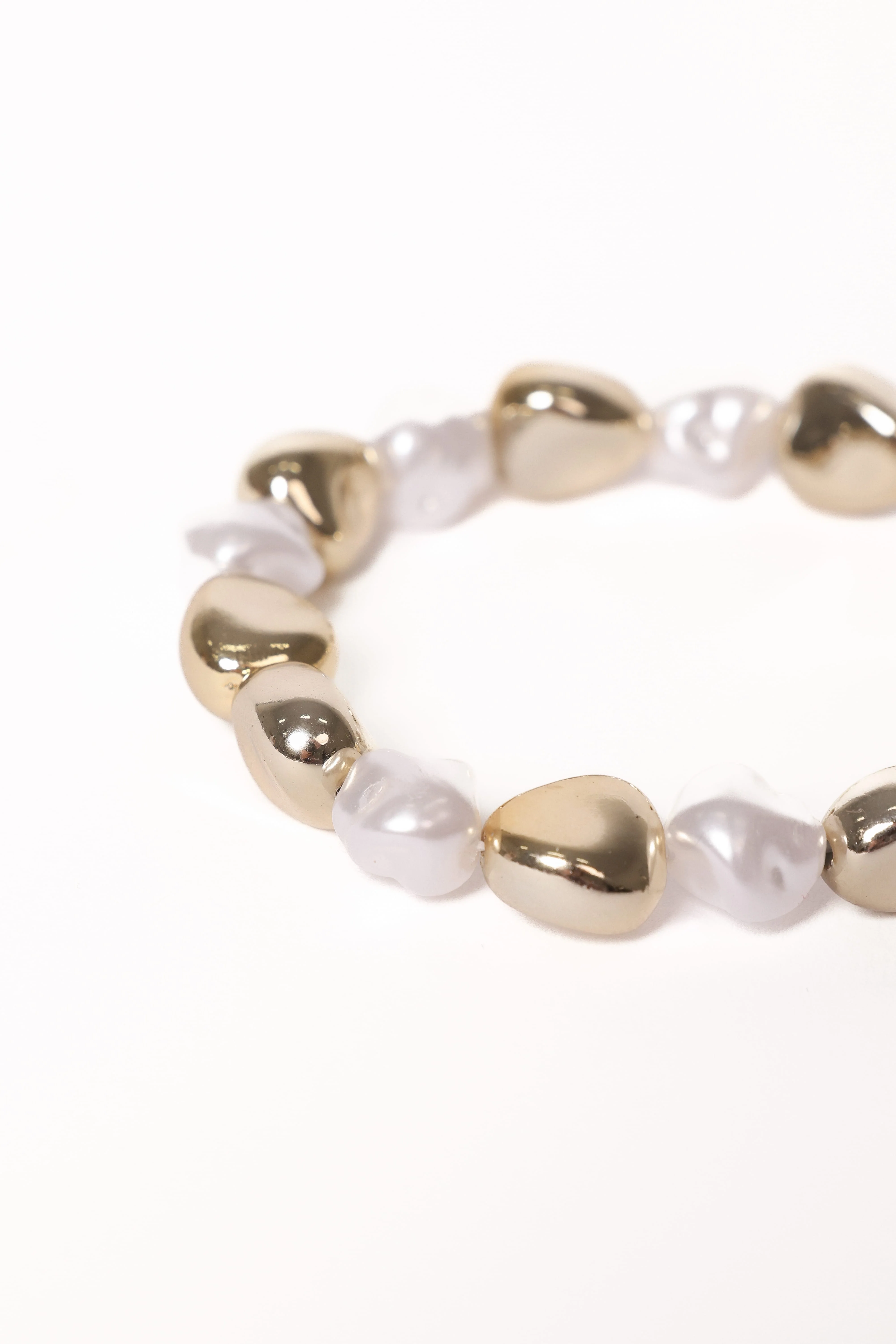 Phoenix Bracelet - Gold/Pearl