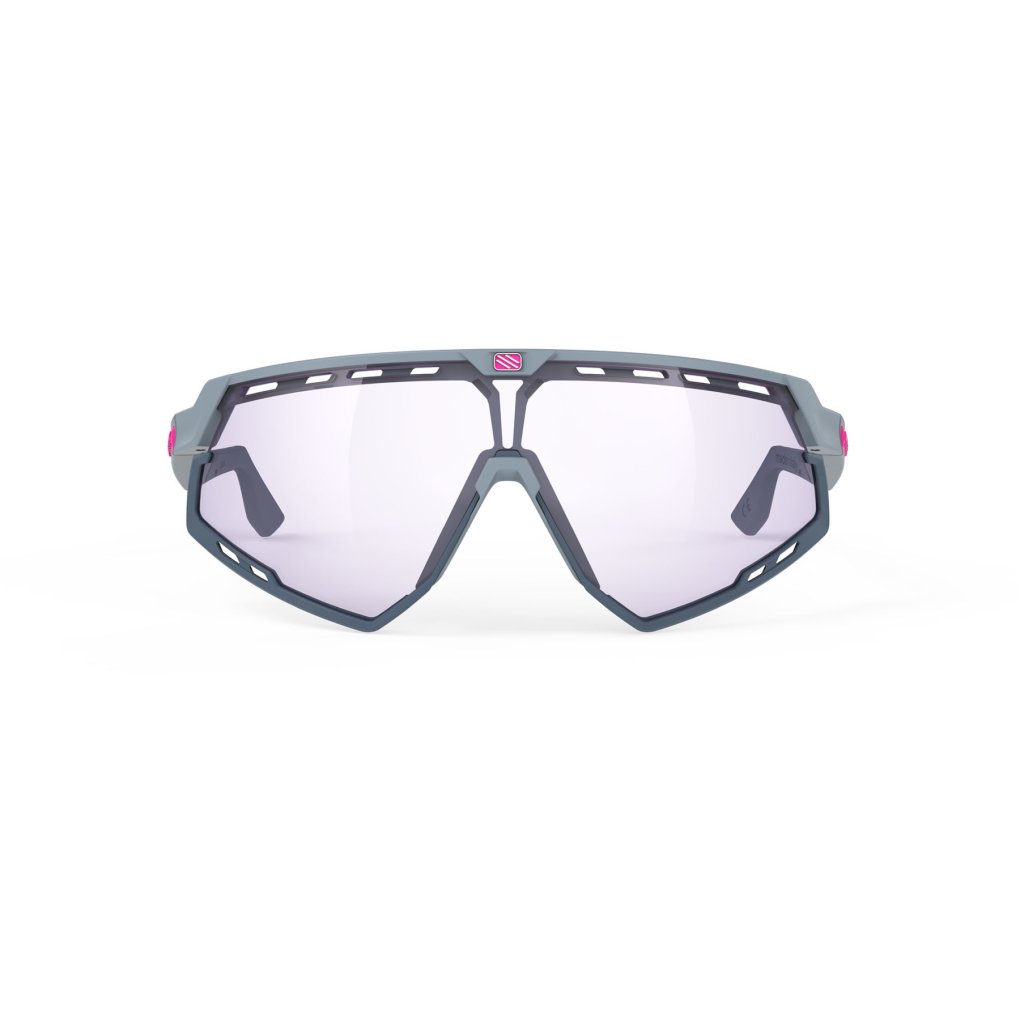 Rudy Project Defender Glasses - Photochromic Lens - Glacier Matte - Bumpers Avio/ImpactX 2 Laser Purple