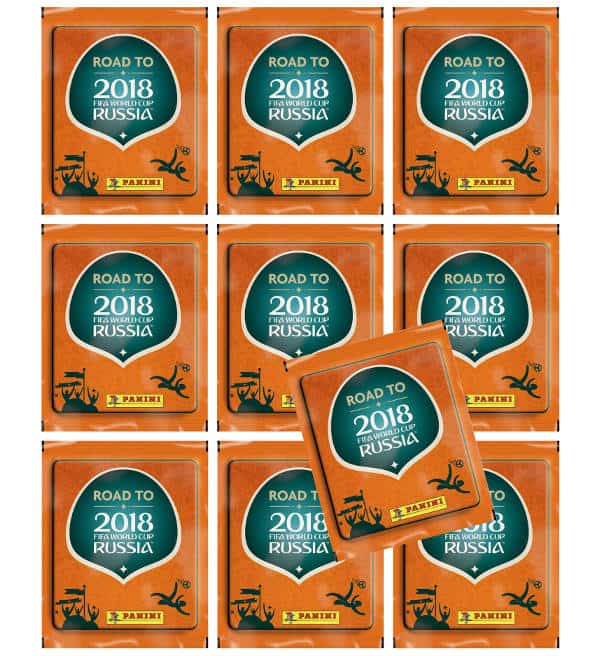 Panini Road to World Cup 2018 Stickers - 10 Packets