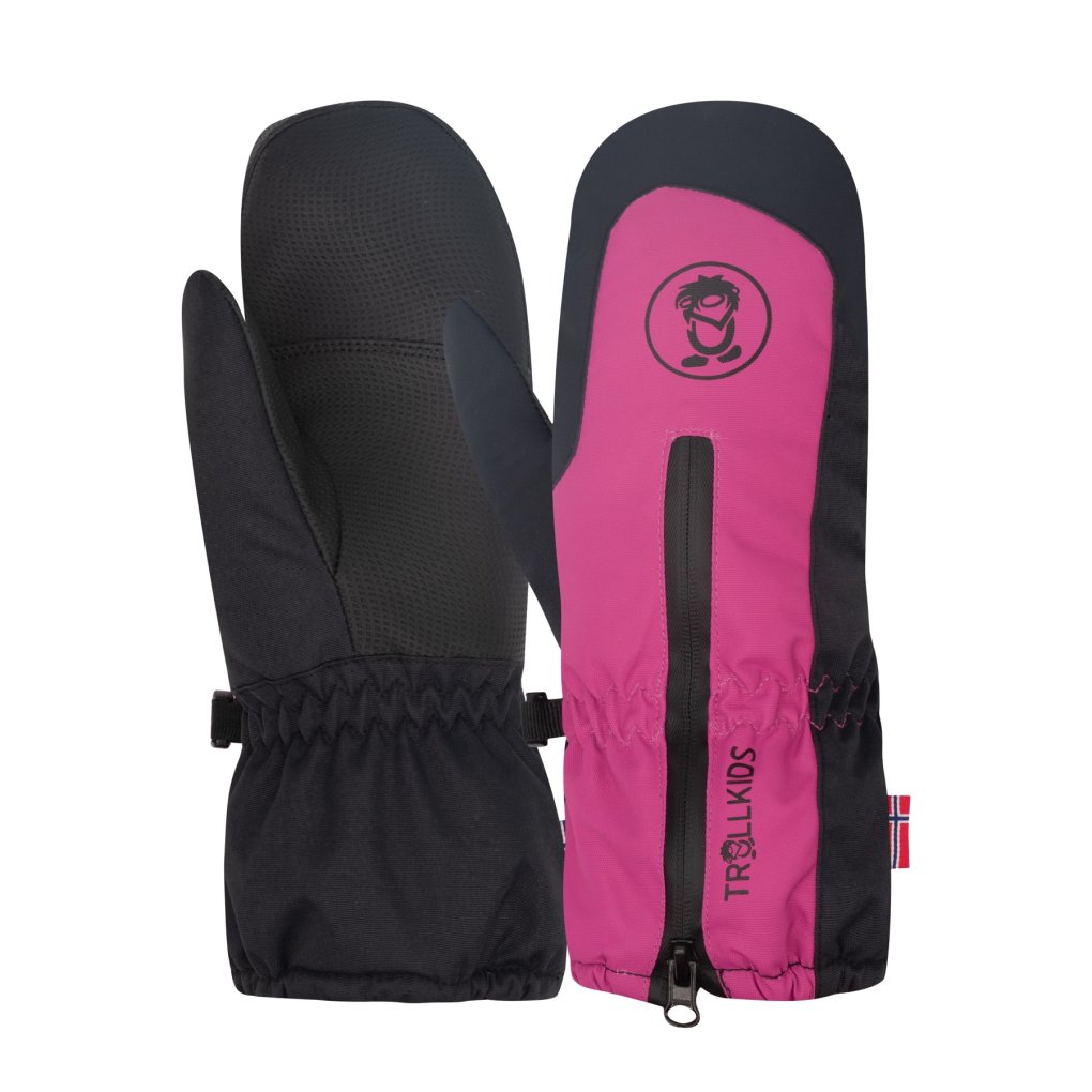 Trollkids Rauland Mittens Kids - Dark Pink