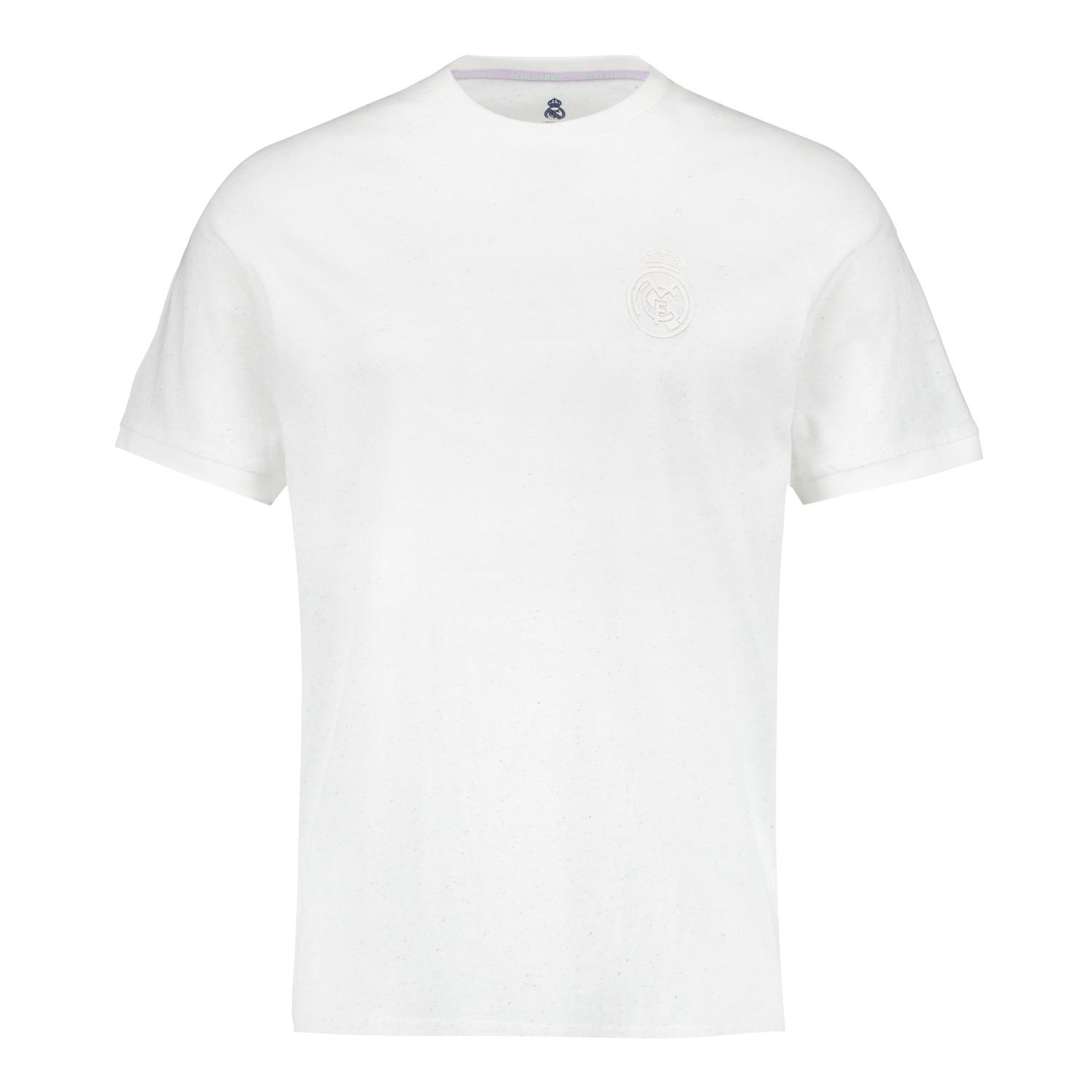 Mens Pastel Cotton Nep T-Shirt Off White Real Madrid