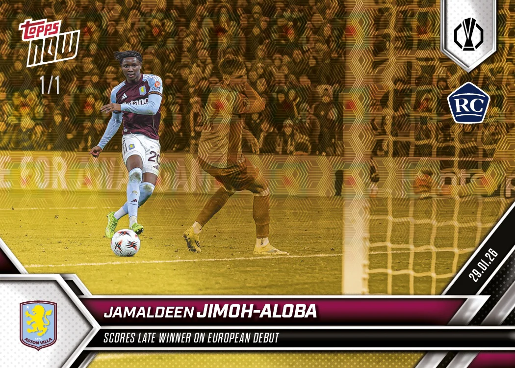 Jamaldeen Jimoh-Aloba - 2025-26 UEL Topps NOW® - Card 16 - PR: 345