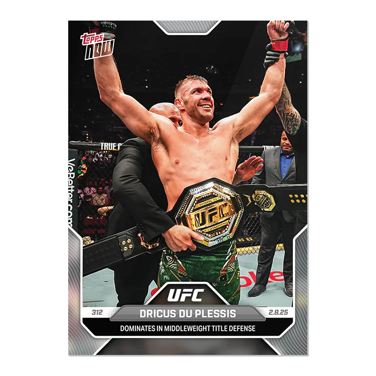 Dricus Du Plessis - 2025 UFC Topps NOW® - Card 7 - LOOK FOR AUTOS