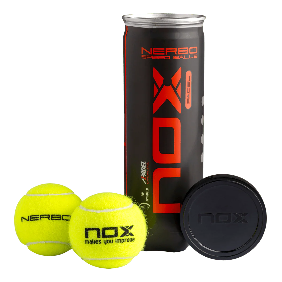 NERBO Padel Balls | 3-ball canister