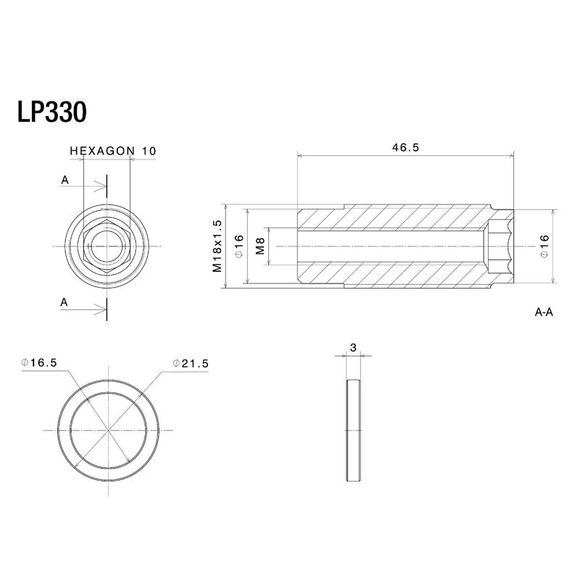 Rizoma Lever Guard - Proguard AdapterRef: RZ0181 / LP330B