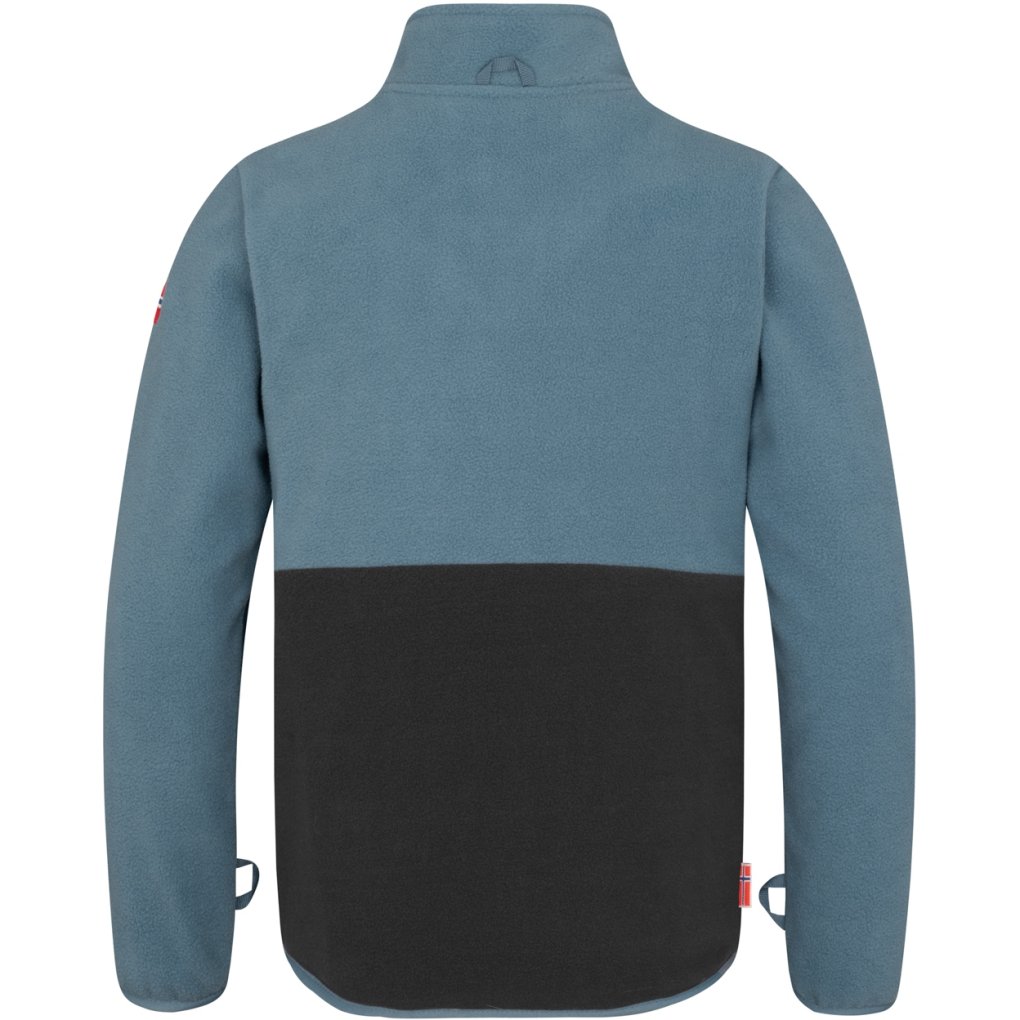 Trollkids Storfjord Fleece Jacket Kids - Steel Blue/Black