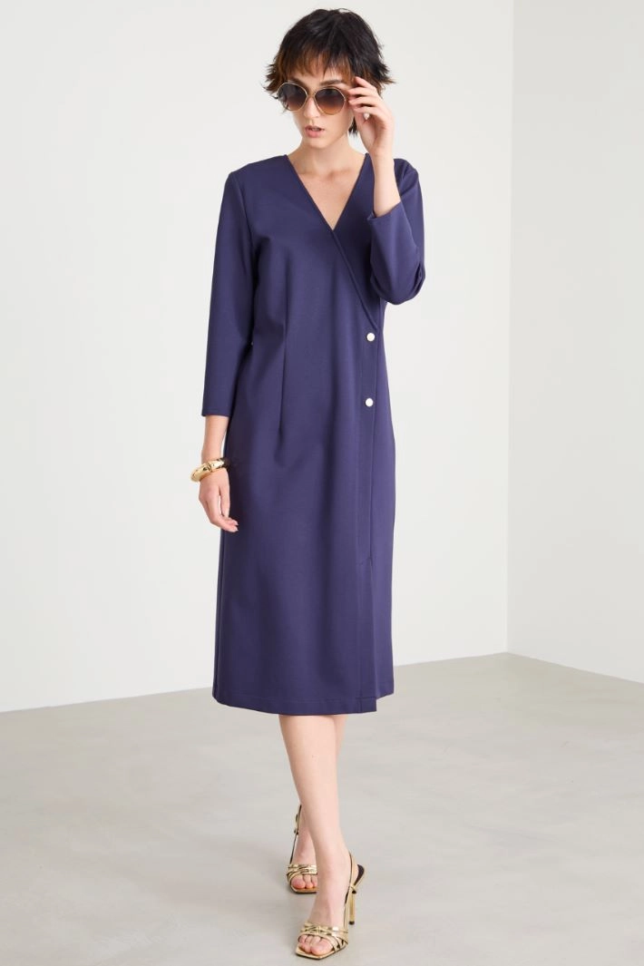 Jersey tight dress - BLUE