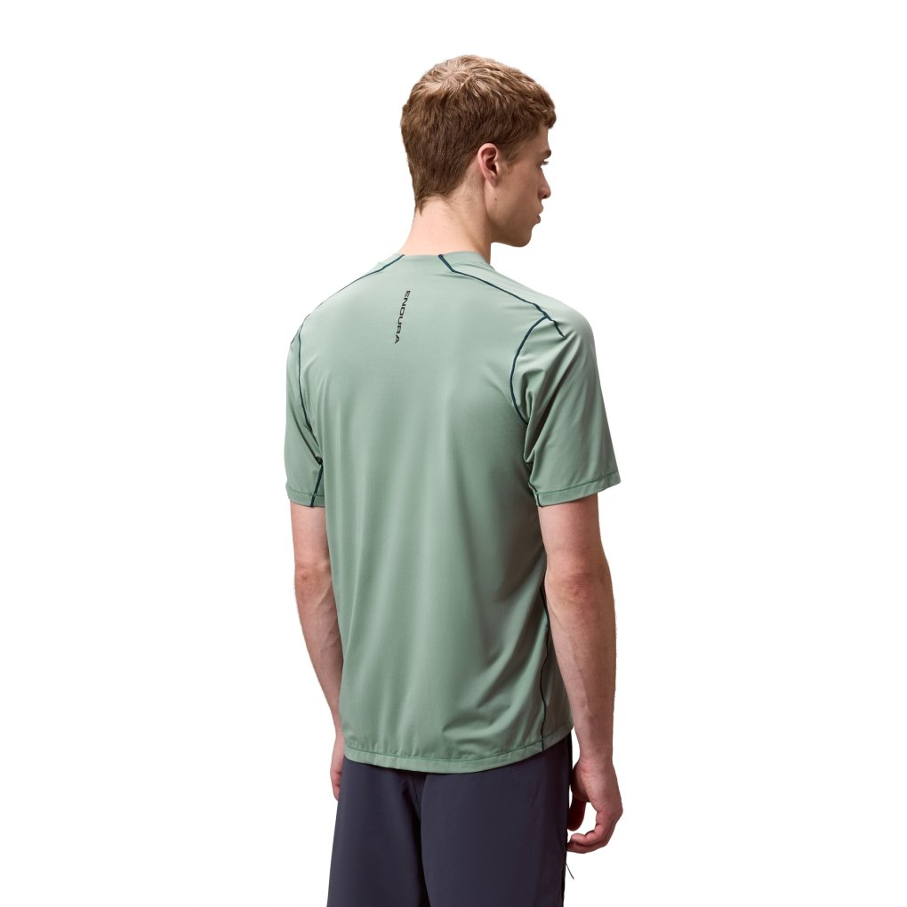 Endura Alltrack Rout Tech Short Sleeve Tee Men - sage green