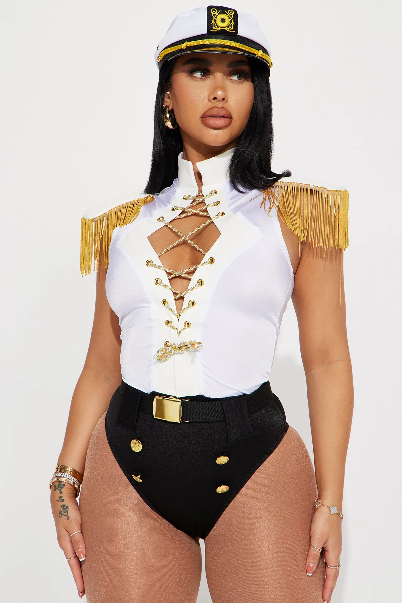 Always In Control Sailor 3 Piece Costume - White/combo
