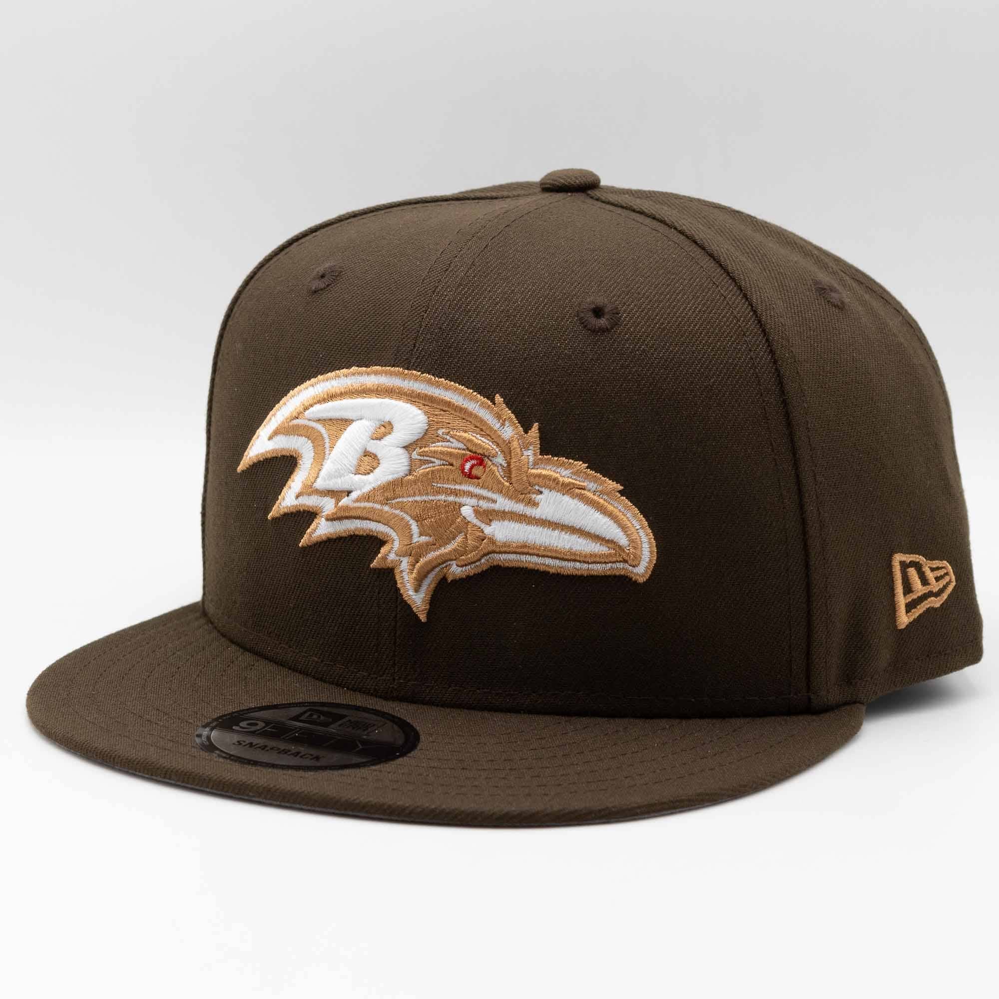 Baltimore Ravens Walnut New Era 9FIFTY Snapback NFL Cap Brown
