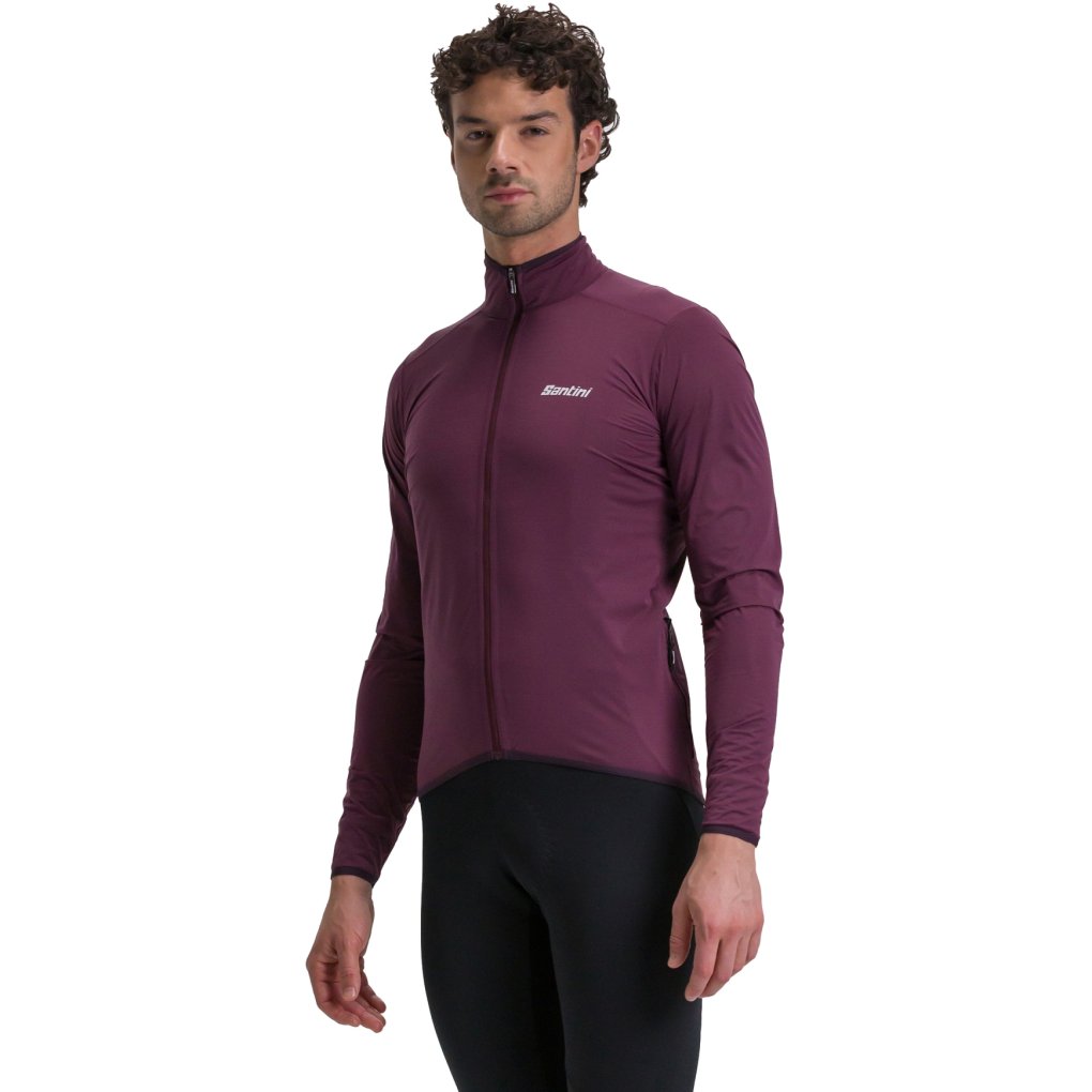 Santini Guard Nimbus Cycling Rain Jacket Men SP52275GUARDNIMB - burgundy BU