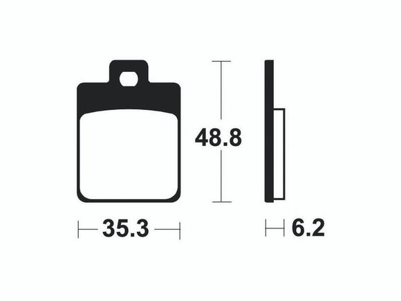 Tecnium Scooter organic brake pads - ME368Ref: TE00754A / 1022689