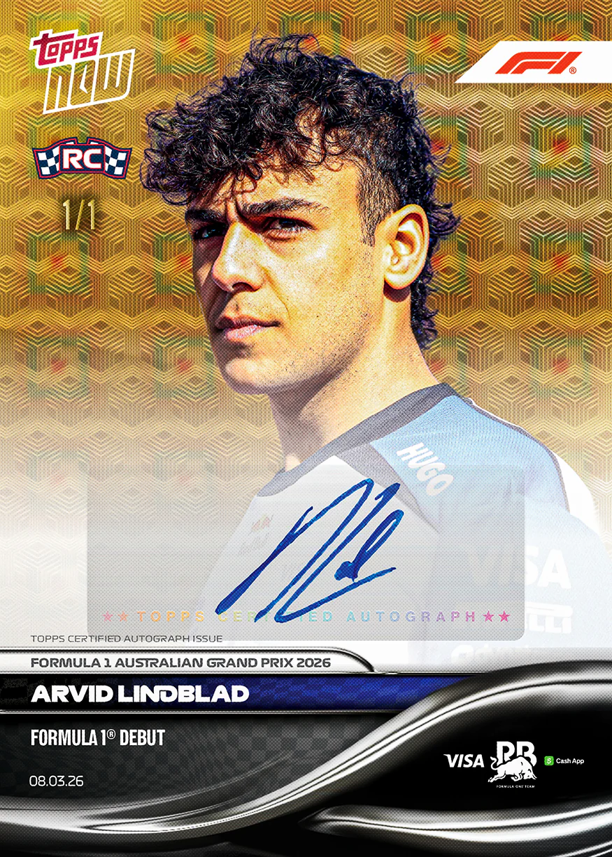 Arvid Lindblad - 2026 Formula 1® Topps NOW® - Card 12