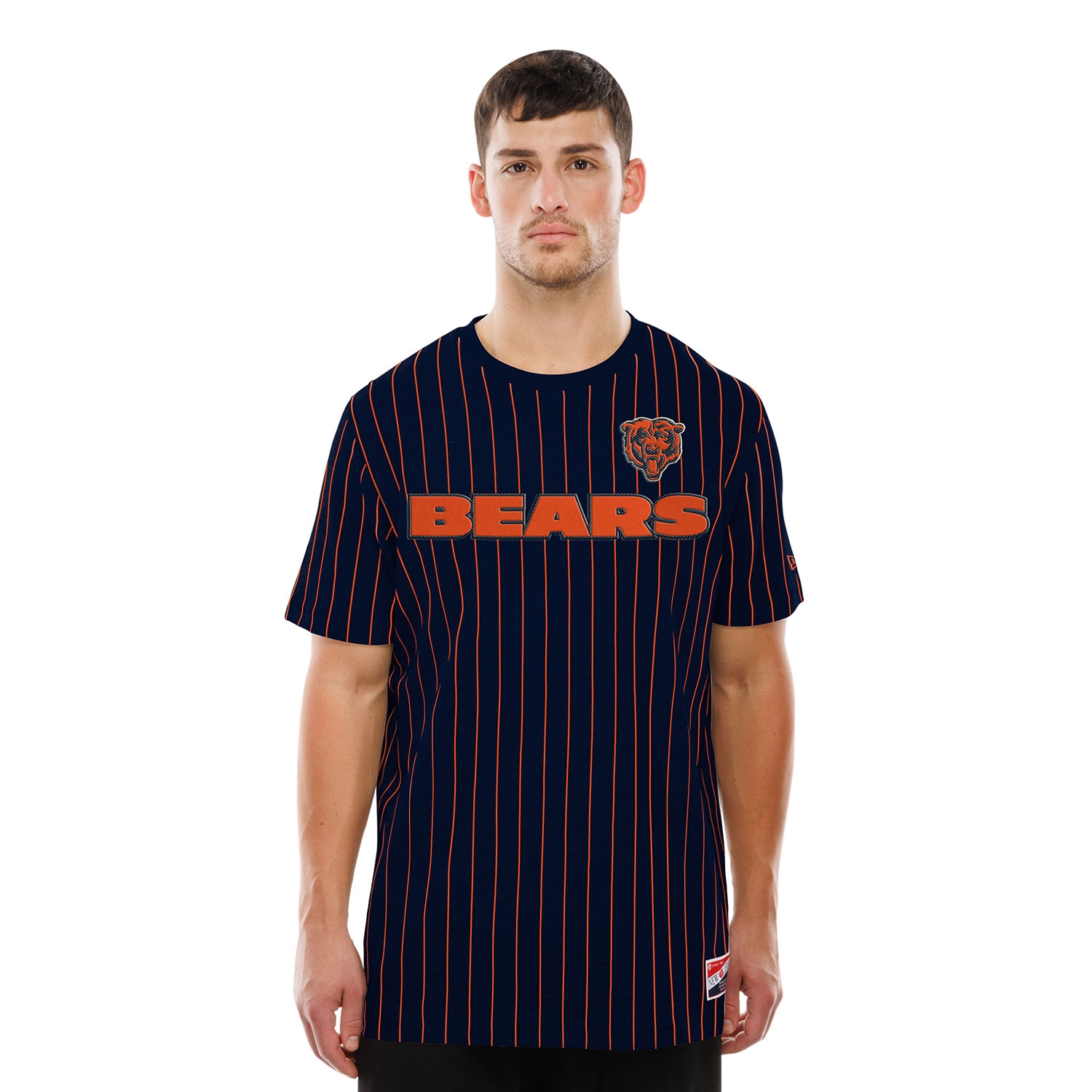 Chicago Bears Retro Stripe NFL T-Shirt Navy