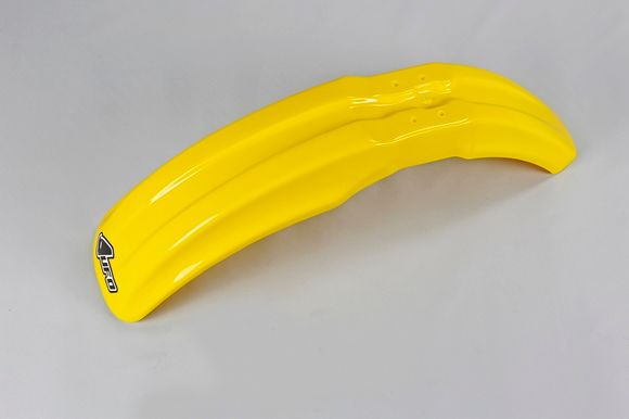 Yellow Ufo mudguardSUZUKI 80 RM 80 STD WHEELS 17/14 - 1980 - 2000Ref: Uf00509A / 1087640001