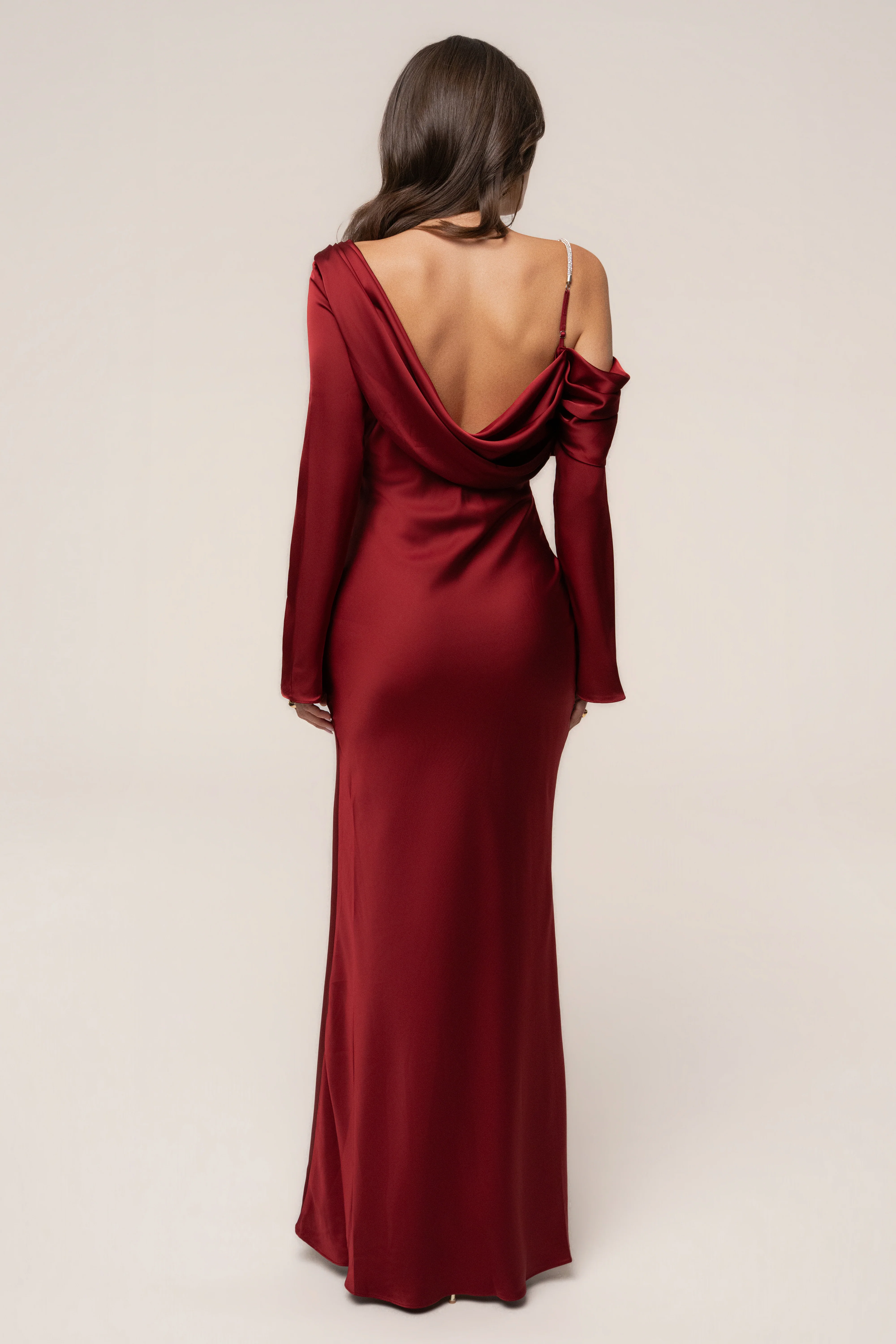 Red One And Only Satin Dress