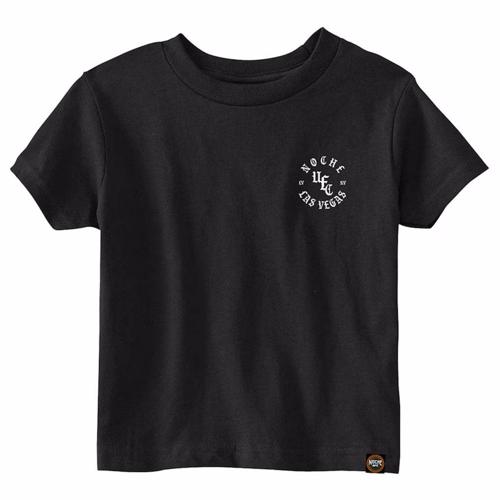Women's Black UFC Noche Texto T-Shirt
