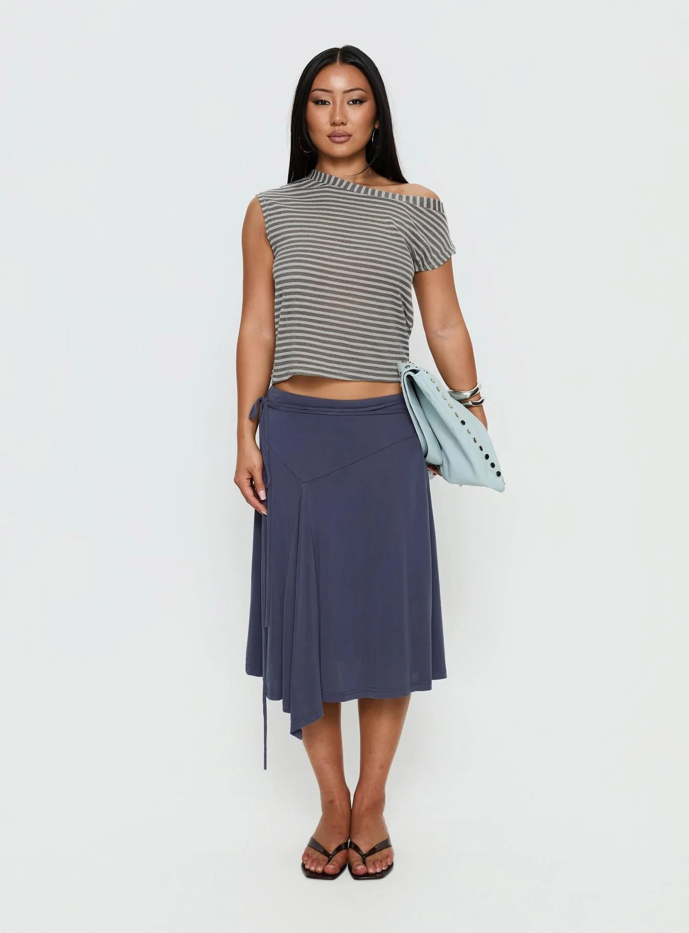 Ashfield Top Grey Stripe