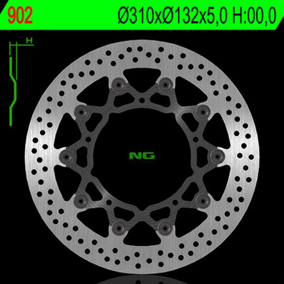 Round NG floating brake discRef: NGD00221A / 1024242