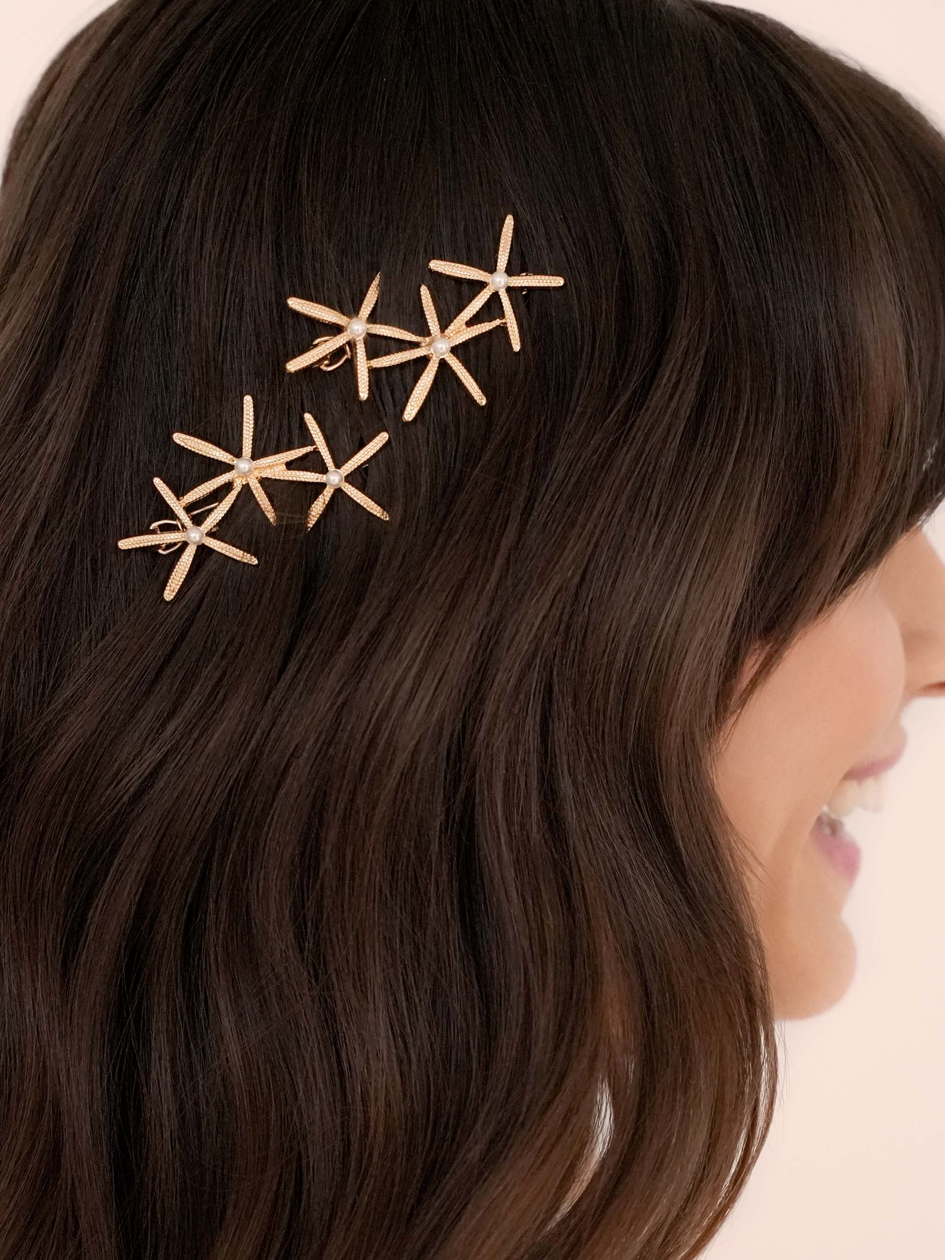 Starfish Cluster Barrette Set