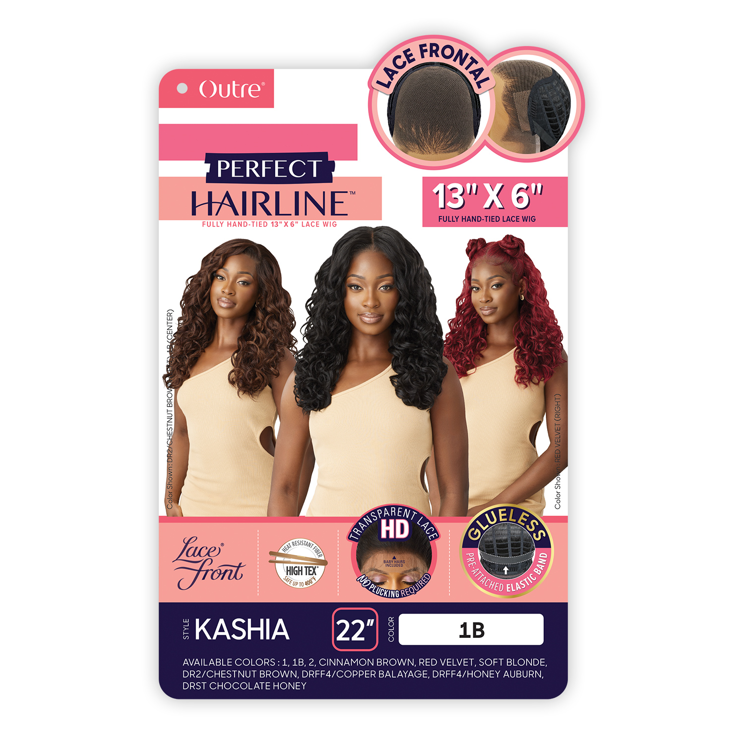 Outre HD Lace Frontal Wig Perfect Hairline Glueless Fully Hand-Tied 13X6 Lace Wig Kashia