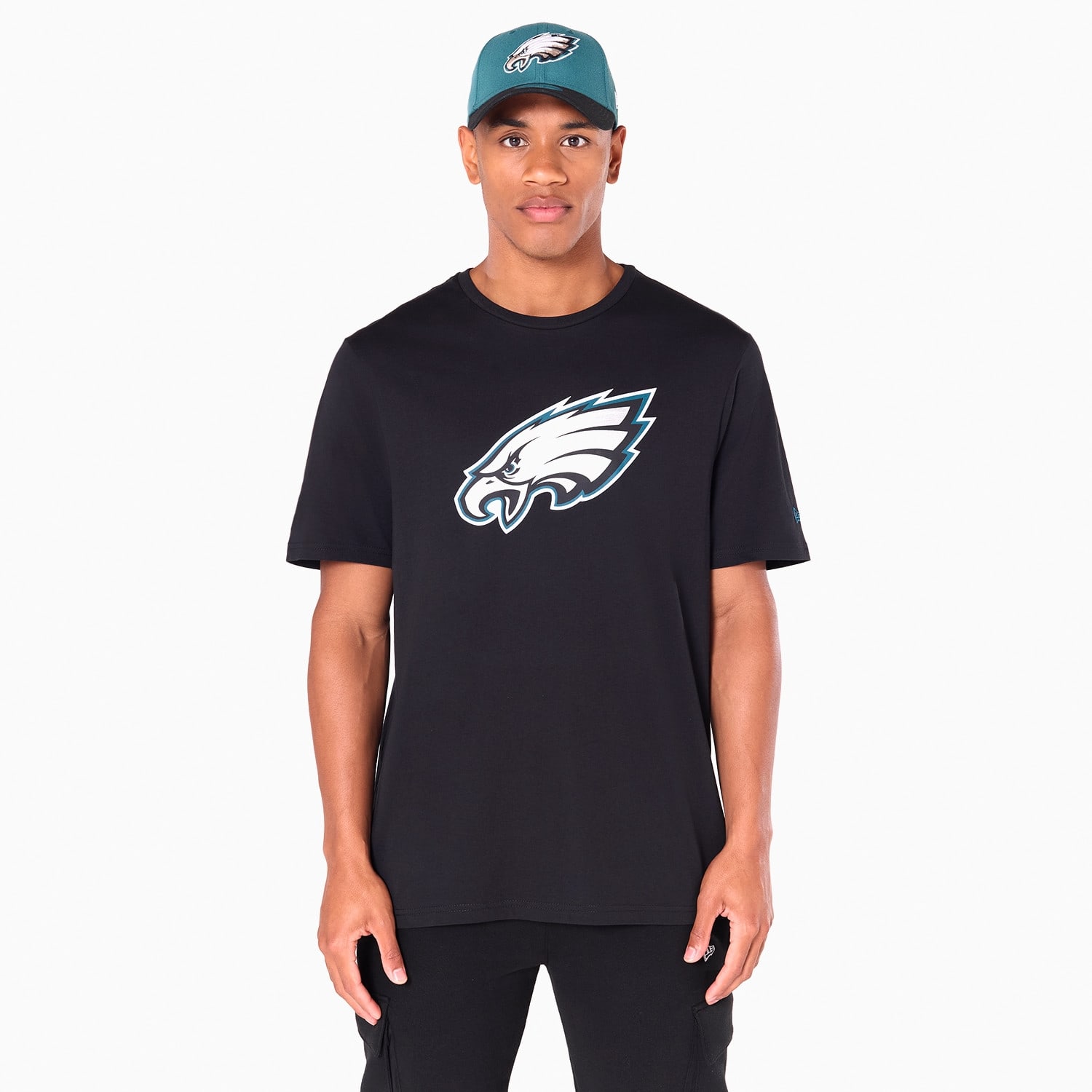 Philadelphia Eagles Team Logo New Era NFL T-Shirt Black