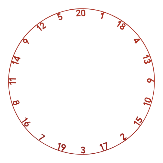 Precise 180 OnePiece Lasercut Number Ring