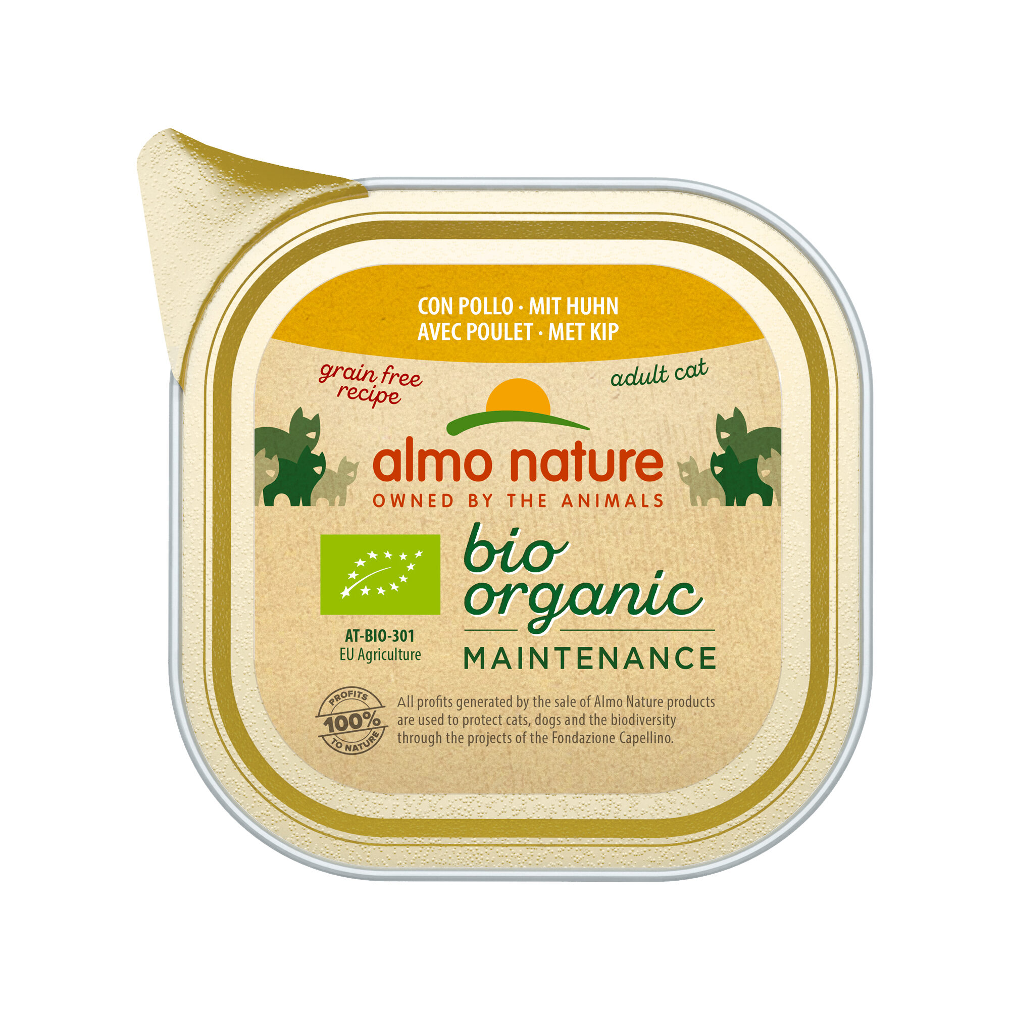 Almo Nature Bio Organic Maintenance Cat - Chicken - 19 x 85g
