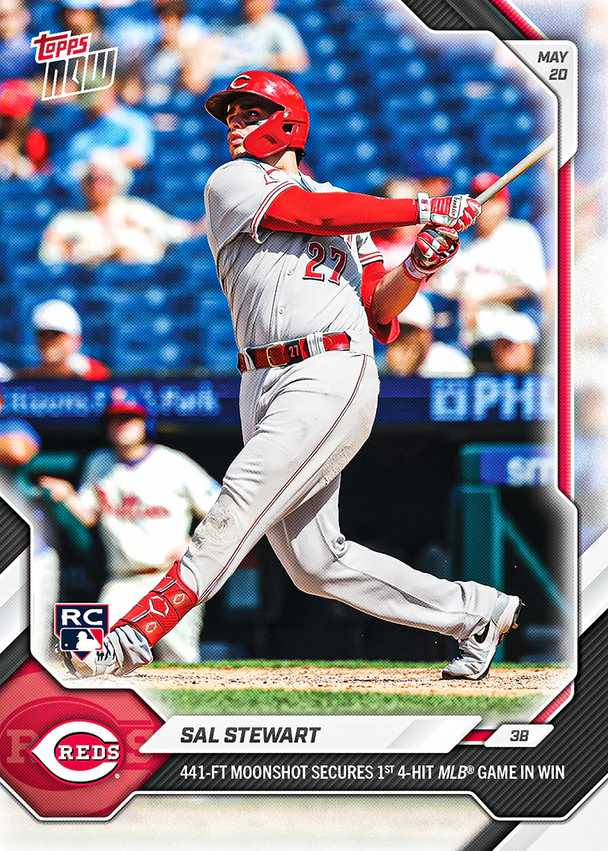 Sal Stewart - 2026 MLB Topps NOW® - Card 224 - PR: 1905