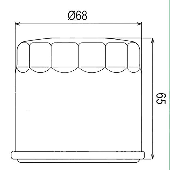 Filtre à huile HifloFiltro HF975 Type origineRef : H975 / 07120307