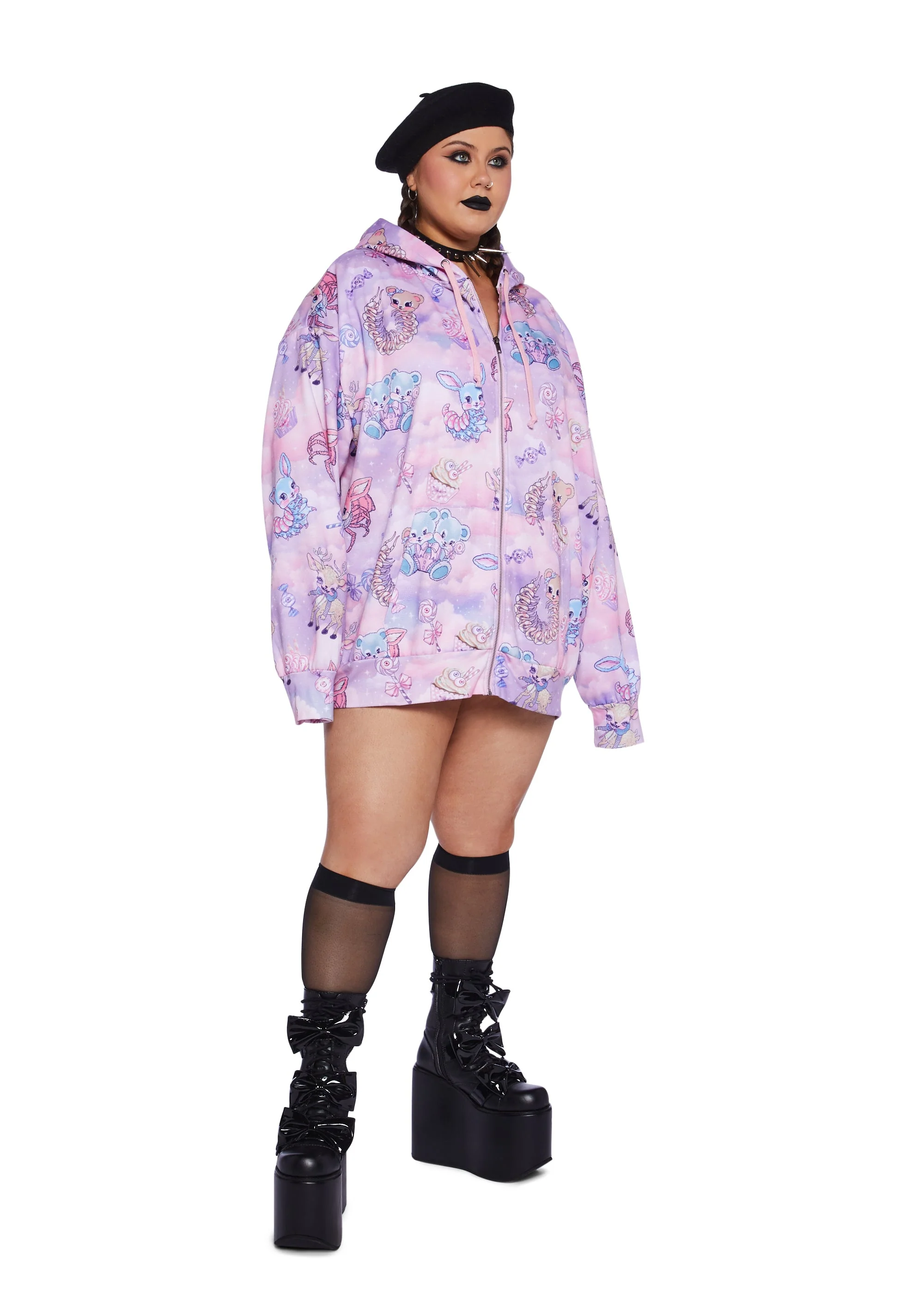 Demented Sweetness Zip-Up Hoodie