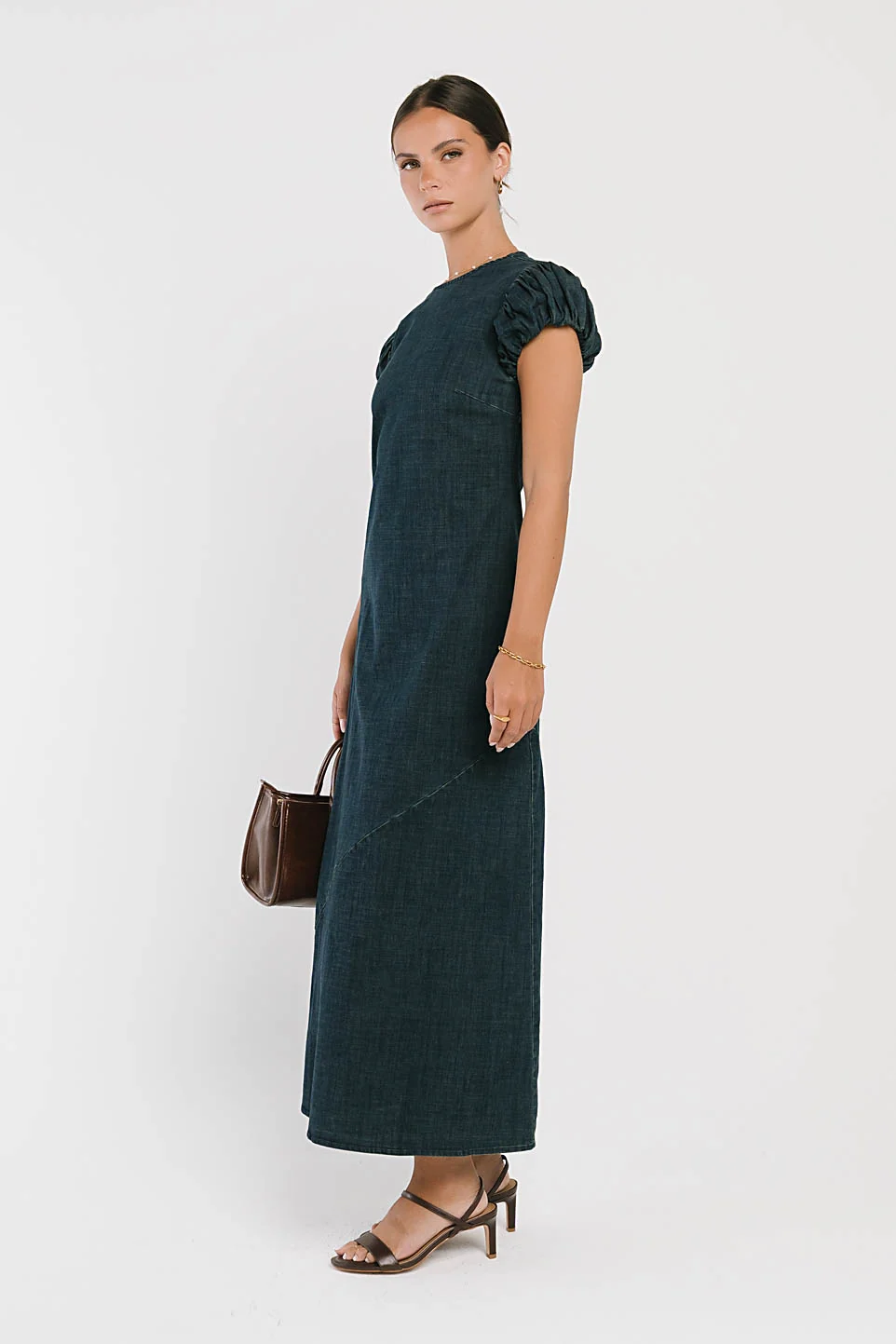 Ellianna Maxi Dress in Denim